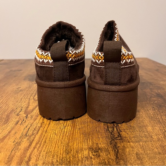 New Chunky Platform‎ Slides-Brown-Size 8 - Picture 4 of 11